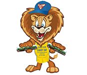 Digital mascot for Lions Candy Day