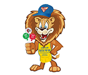 Digital logo of lion holding candy for Tootsie Pop Day